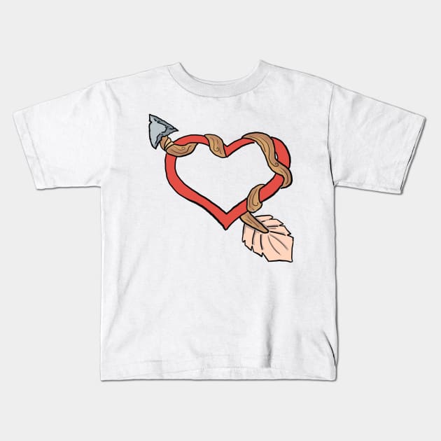 Heart & Arrow Kids T-Shirt by Make_them_rawr